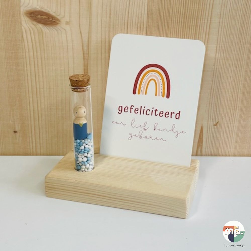 kaarthouder-buisje baby jongen
