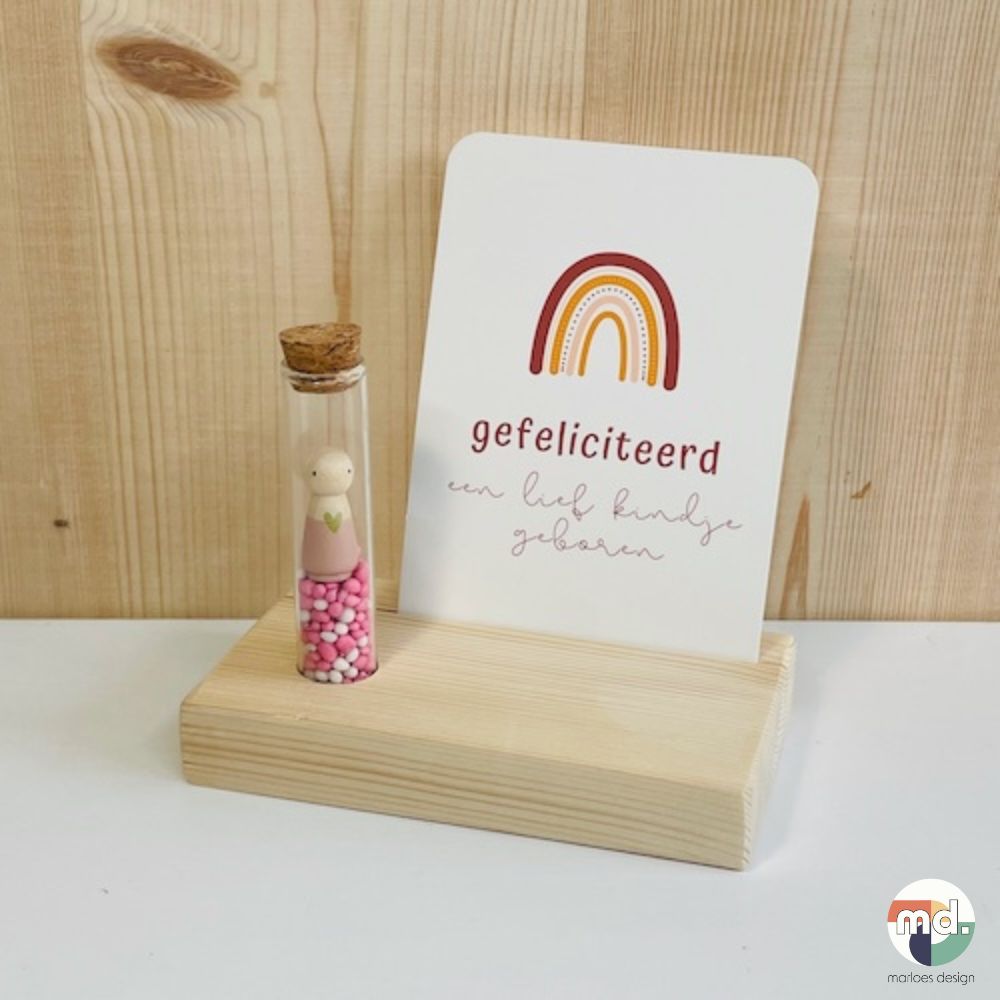 kaarthouder-buisje baby meisje